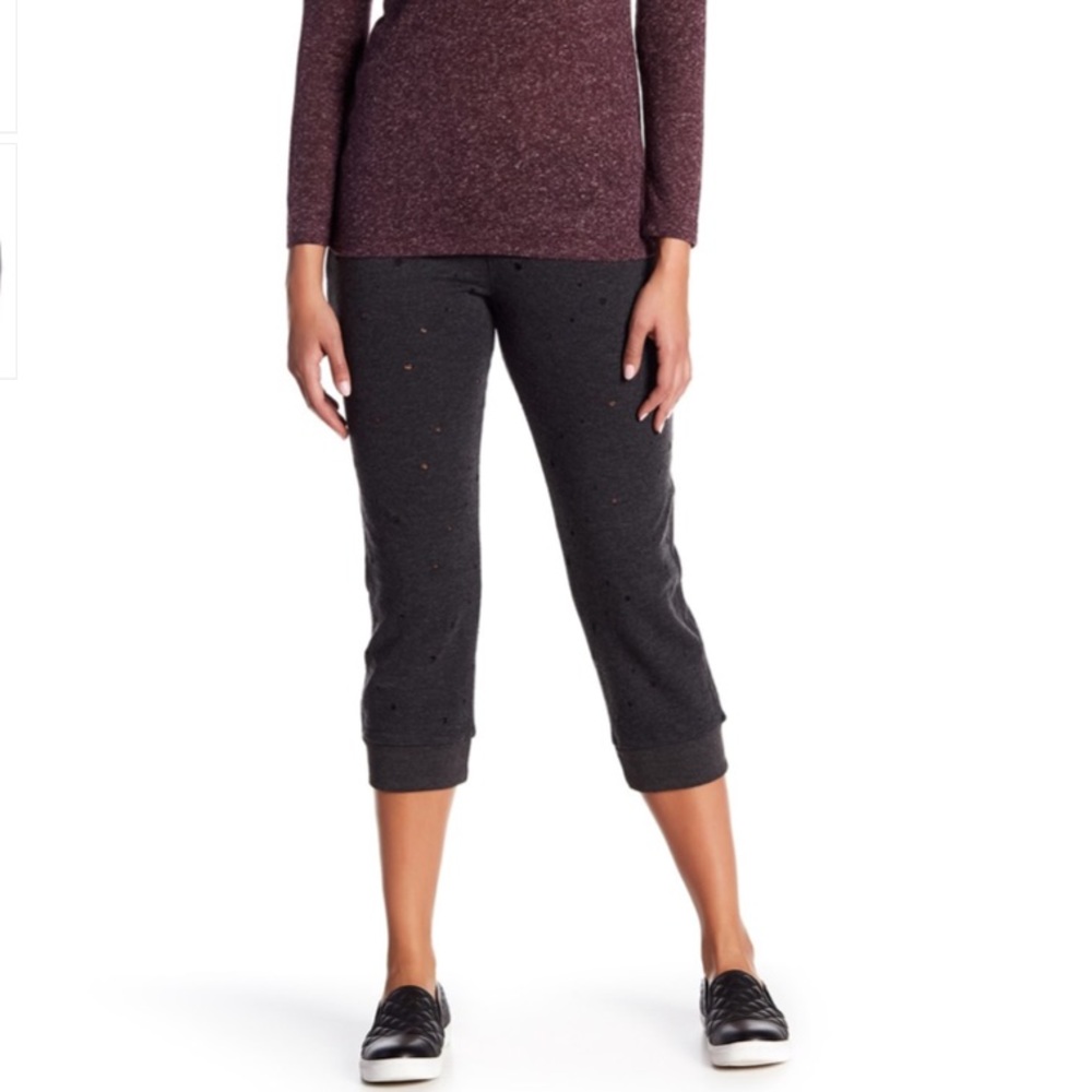David Lerner Cropped Lace-Up Track Pants